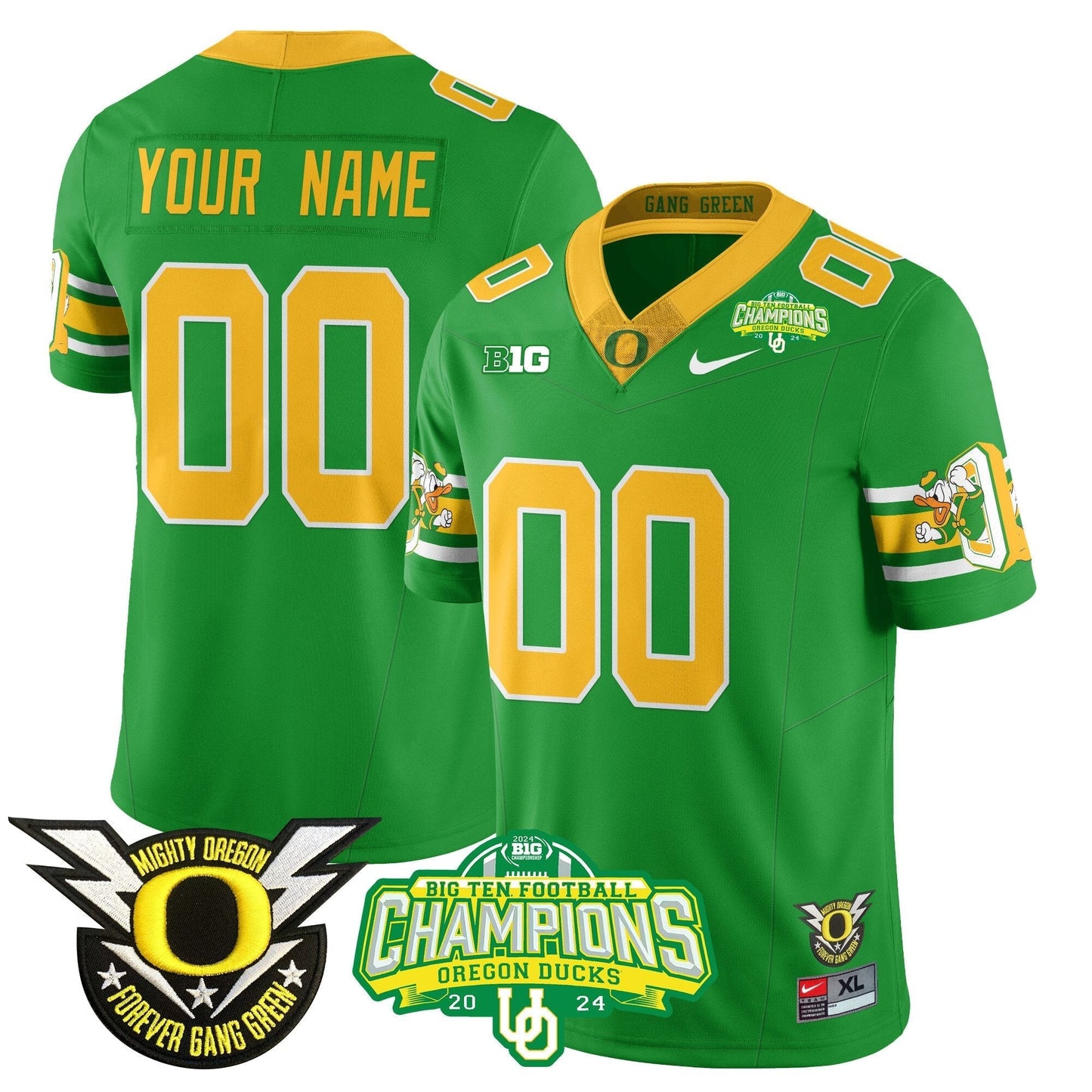 Custom Gender/Size ORE 2024 Big Ten Champions Jersey - All Stitched