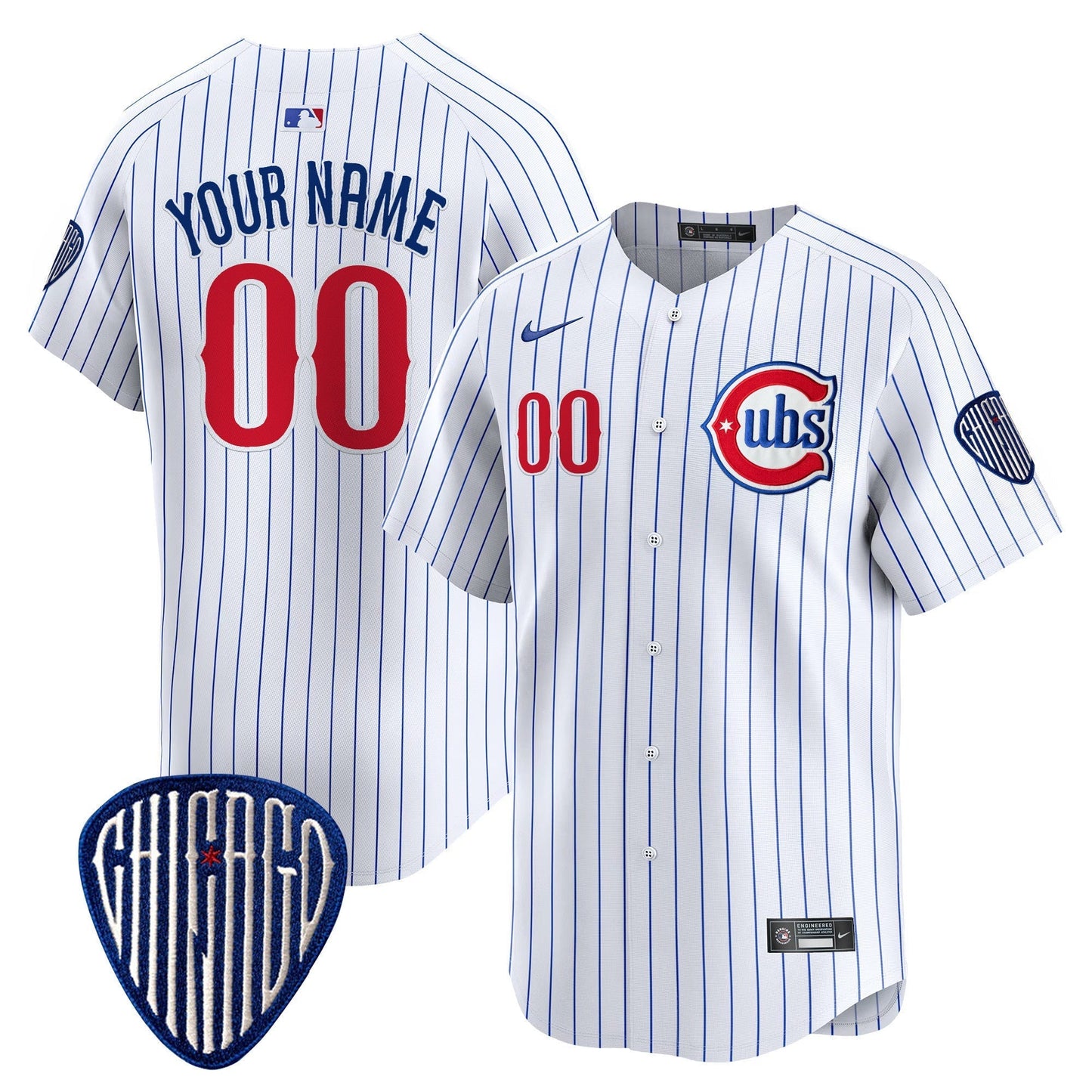 CHC Blue Alternate Vapor Premier Limited Custom Jersey - All Stitched