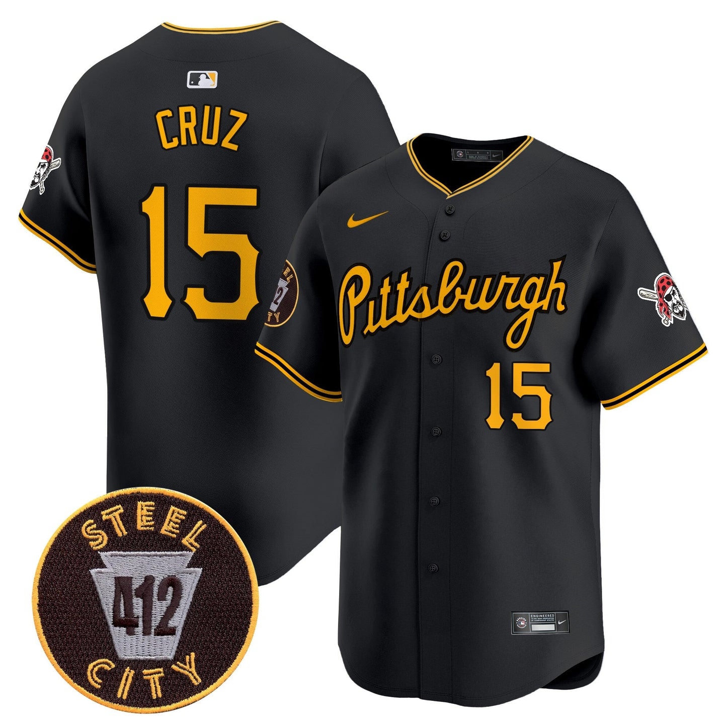 PIT 412 Patch Vapor Premier Limited Jersey V4 - All Stitched