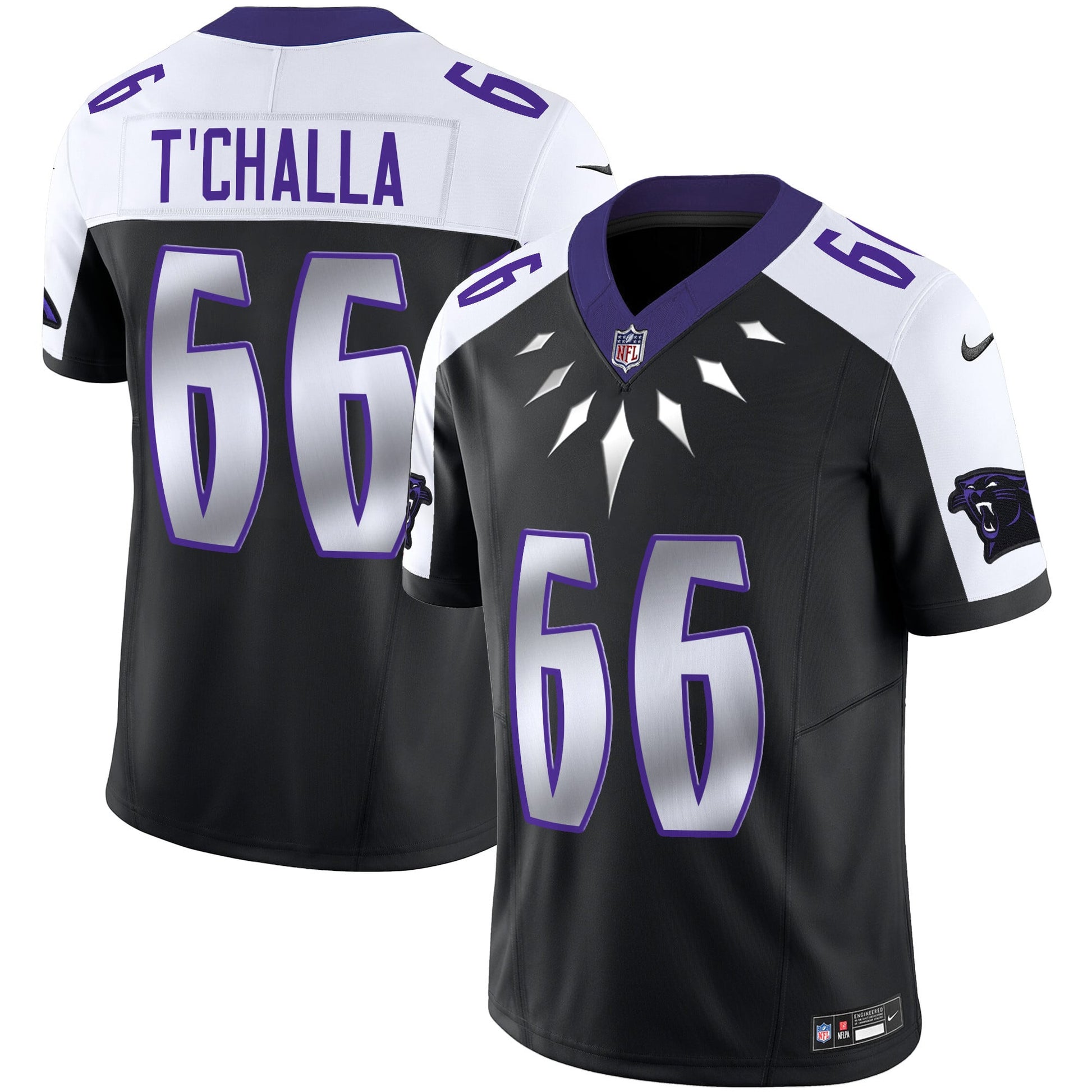 Men's Carolina Panthers Wakanda Vapor Limited Jersey - All Stitched