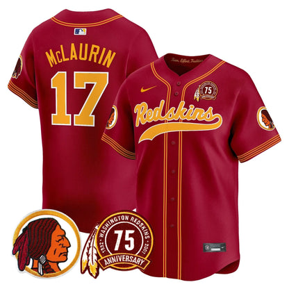 WR 75th Patch Throwback Vapor Premier Limited Jersey - All Stitched