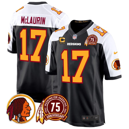 WR 75th Patch Throwback Game Jersey - All Stitched
