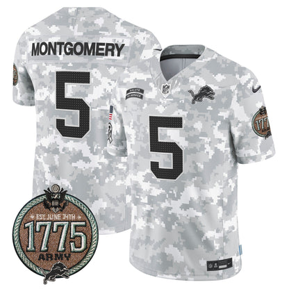 DET 2024 Salute to Service Establishment Year Patch Vapor Limited Jersey - All Stitched