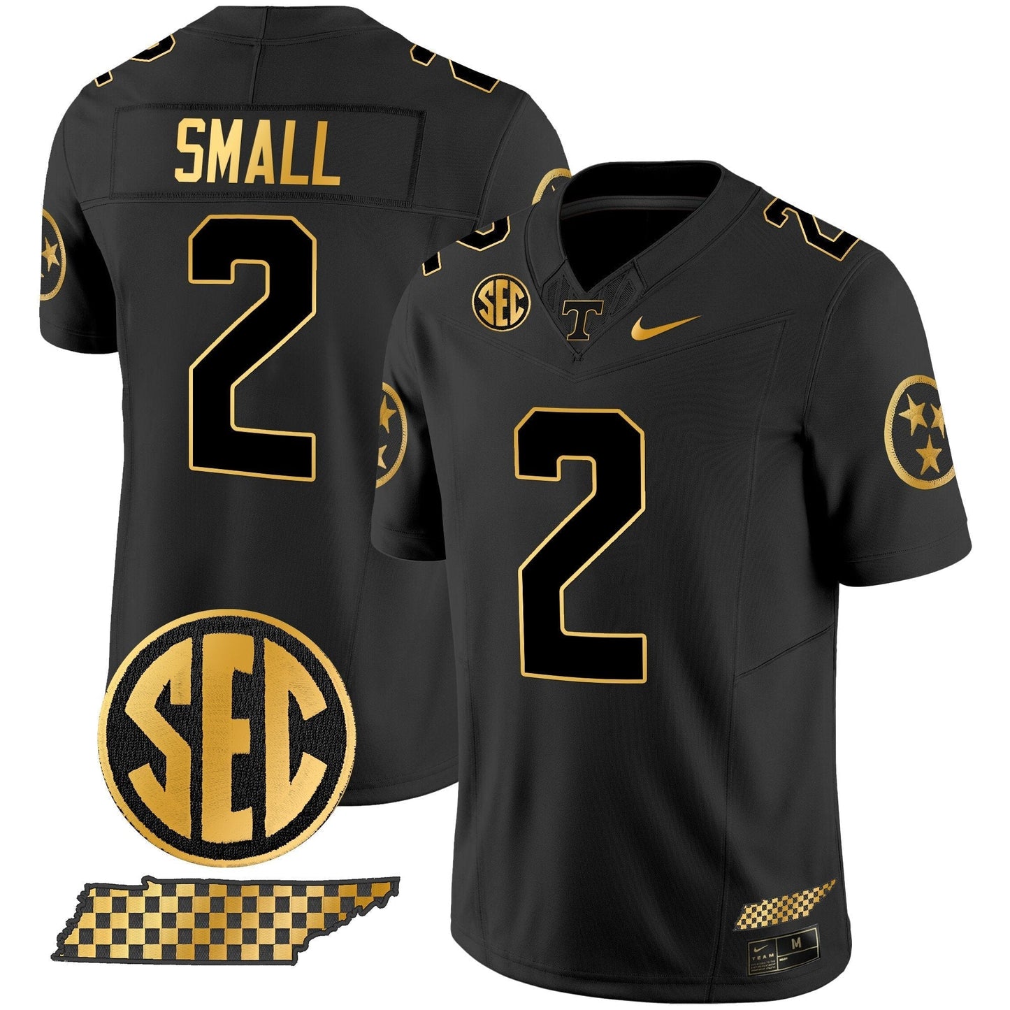 TENN 2024 Gold Vapor Limited Jersey V2 - All Stitched