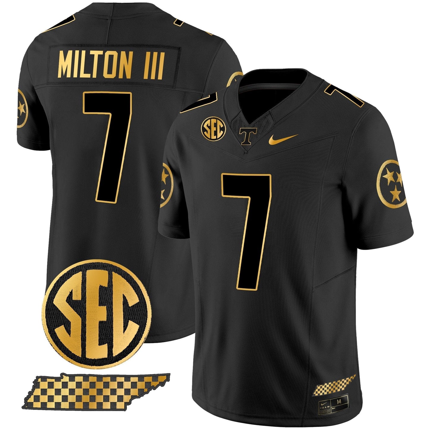 TENN 2024 Gold Vapor Limited Jersey V2 - All Stitched