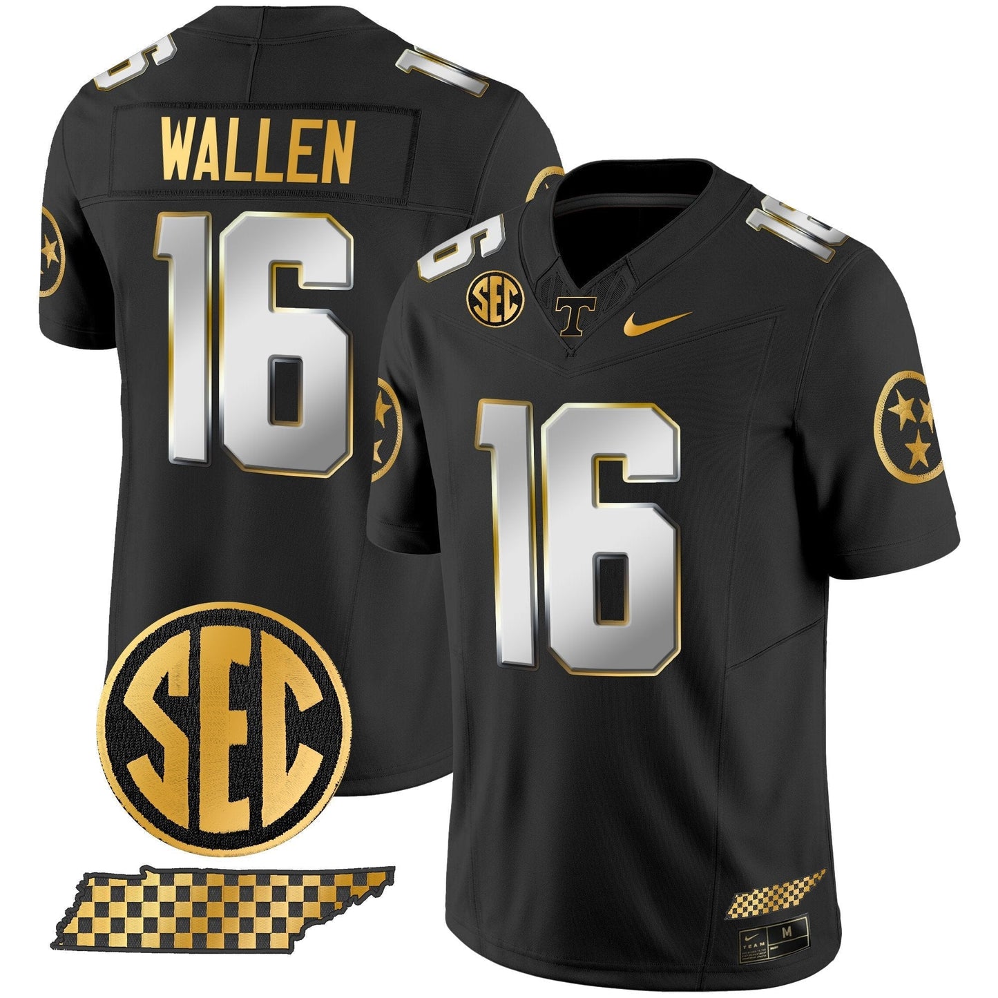 TENN 2024 Gold Vapor Limited Jersey V2 - All Stitched