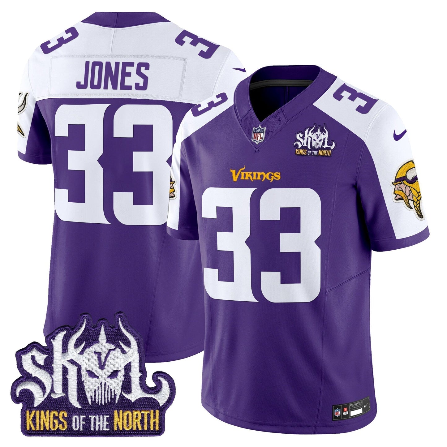 MIN King Of The North Patch Vapor Limited Jersey V2 - All Stitched