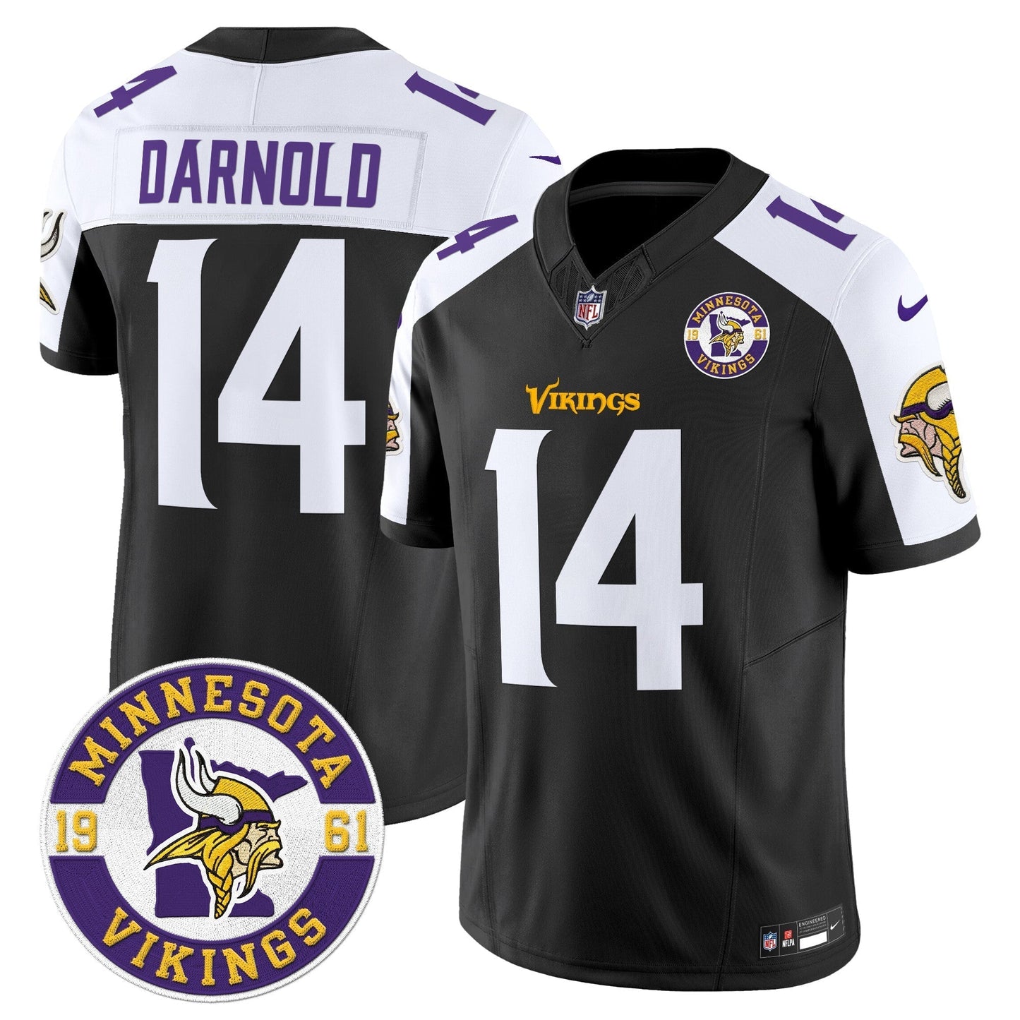 MIN King Of The North Patch Vapor Limited Jersey - Est. 1961 Patch - All Stitched