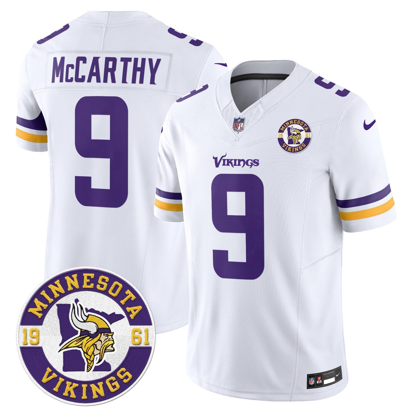 MIN King Of The North Patch Vapor Limited Jersey - Est. 1961 Patch - All Stitched