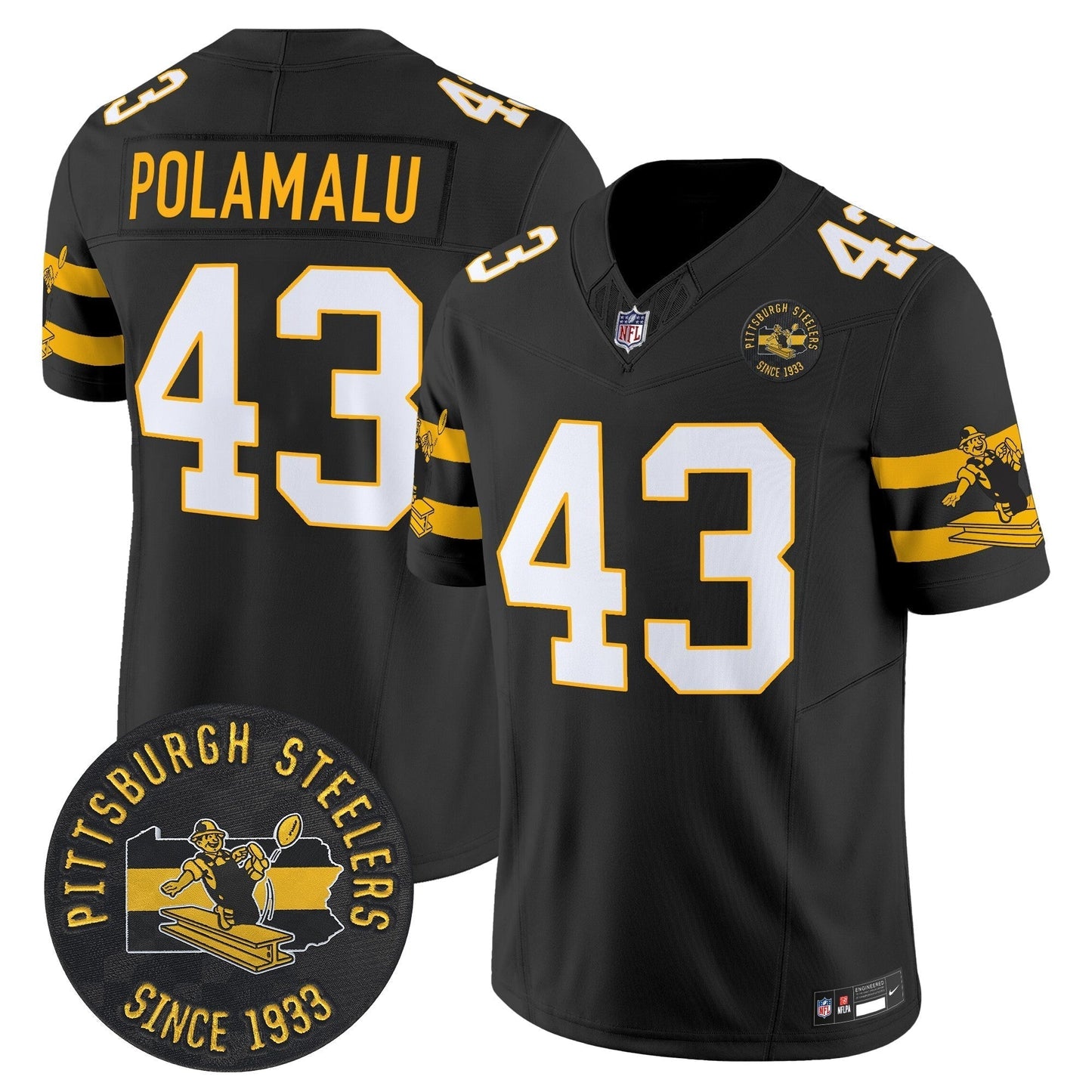 PIT Throwback 1933 Patch Vapor Limited Jersey - All Stitched