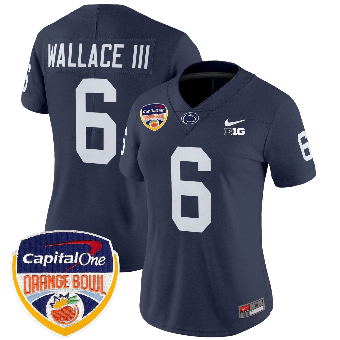 Women's PSU Orange Bowl Patch Vapor Limited Jersey V2 - All Stitched