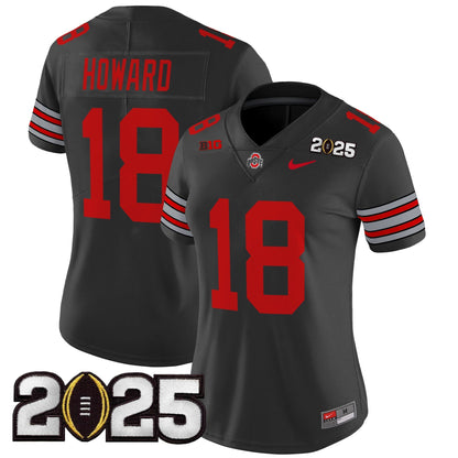Women's OSU 'Heritage Stripe' 2025 CFP Final Patch Vapor Limited Jersey - All Stitched