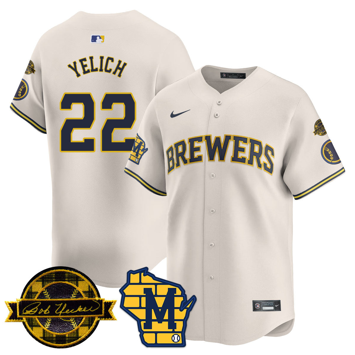 MIL 2025 Limited Jersey - Bob Uecker Patch - All Stitched