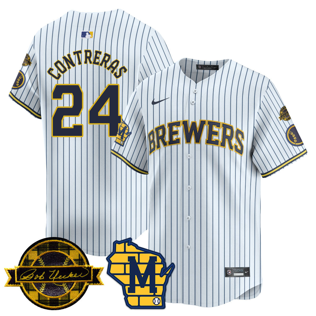 MIL 2025 Limited Jersey - Bob Uecker Patch - All Stitched