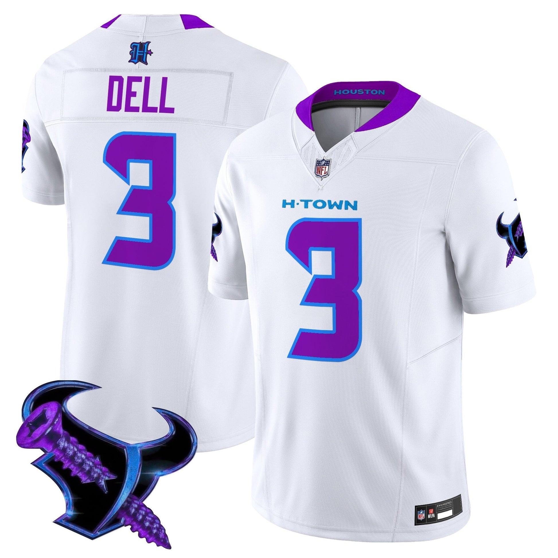 Men's Houston Texans 2025 DJ Screw Vapor Limited Jersey - All Stitched