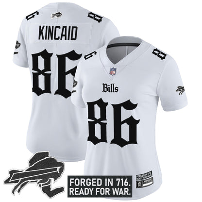 Women's Buffalo Bills 'Gothic Cold Front Edition' Vapor Limited Jersey - All Stitched