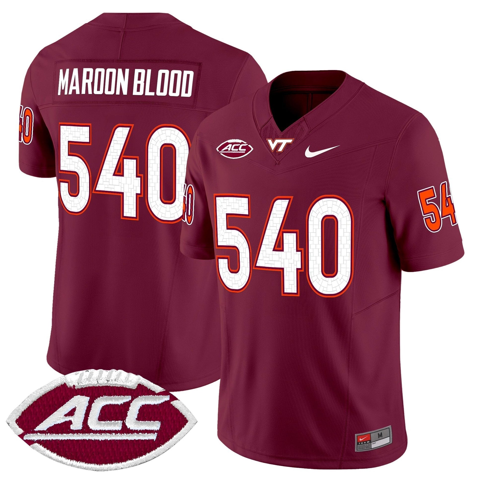Men's Virginia Tech Hokies 2025 Vapor Limited Jersey - All Stitched