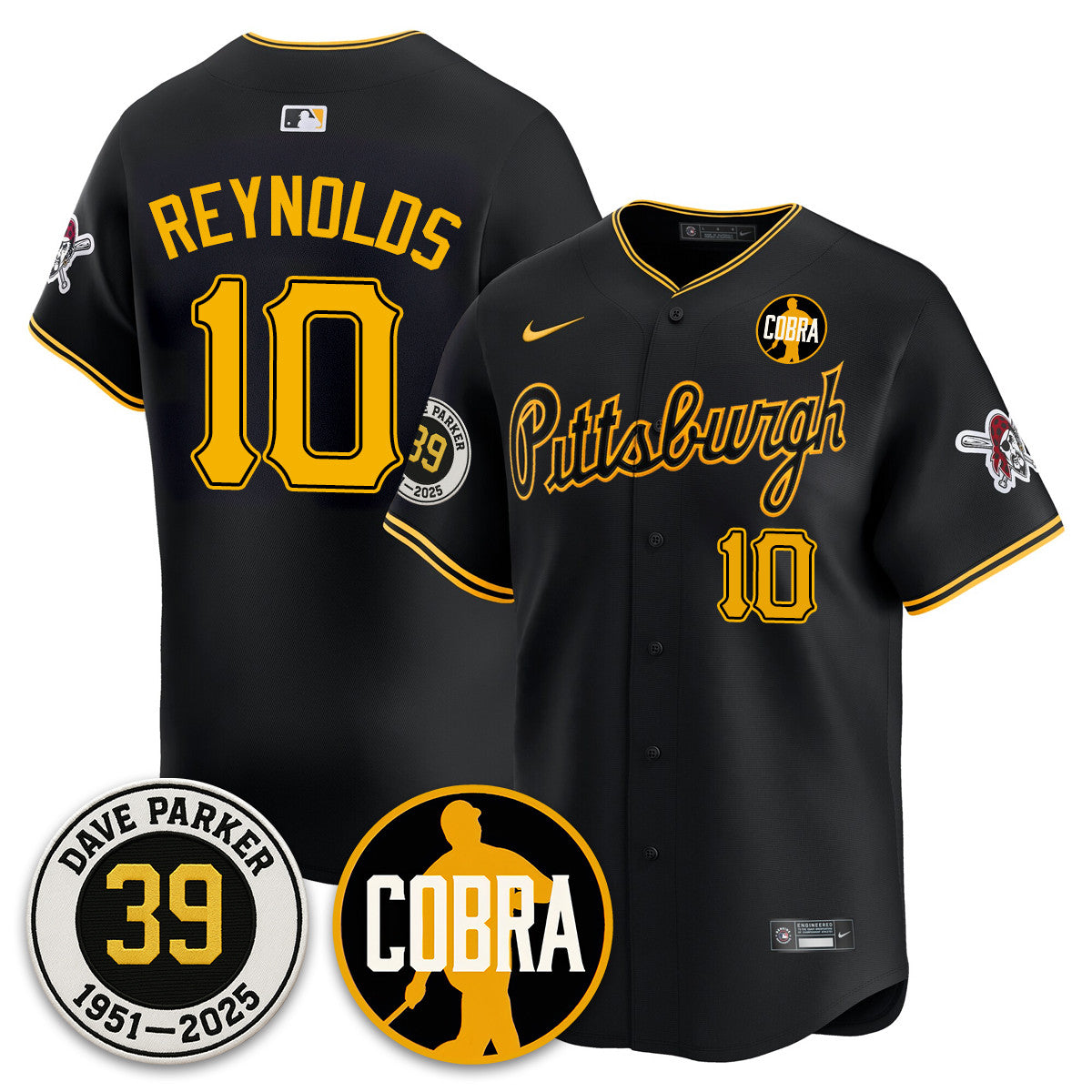 Men's Pittsburgh Pirates Memories Dave Parker Jersey- “COBRA” Patch - All Stitched