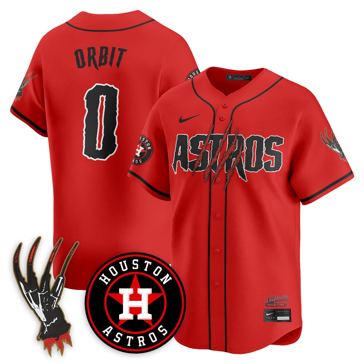 HOU "A Nightmare on Elm Street" Jersey - Stitched