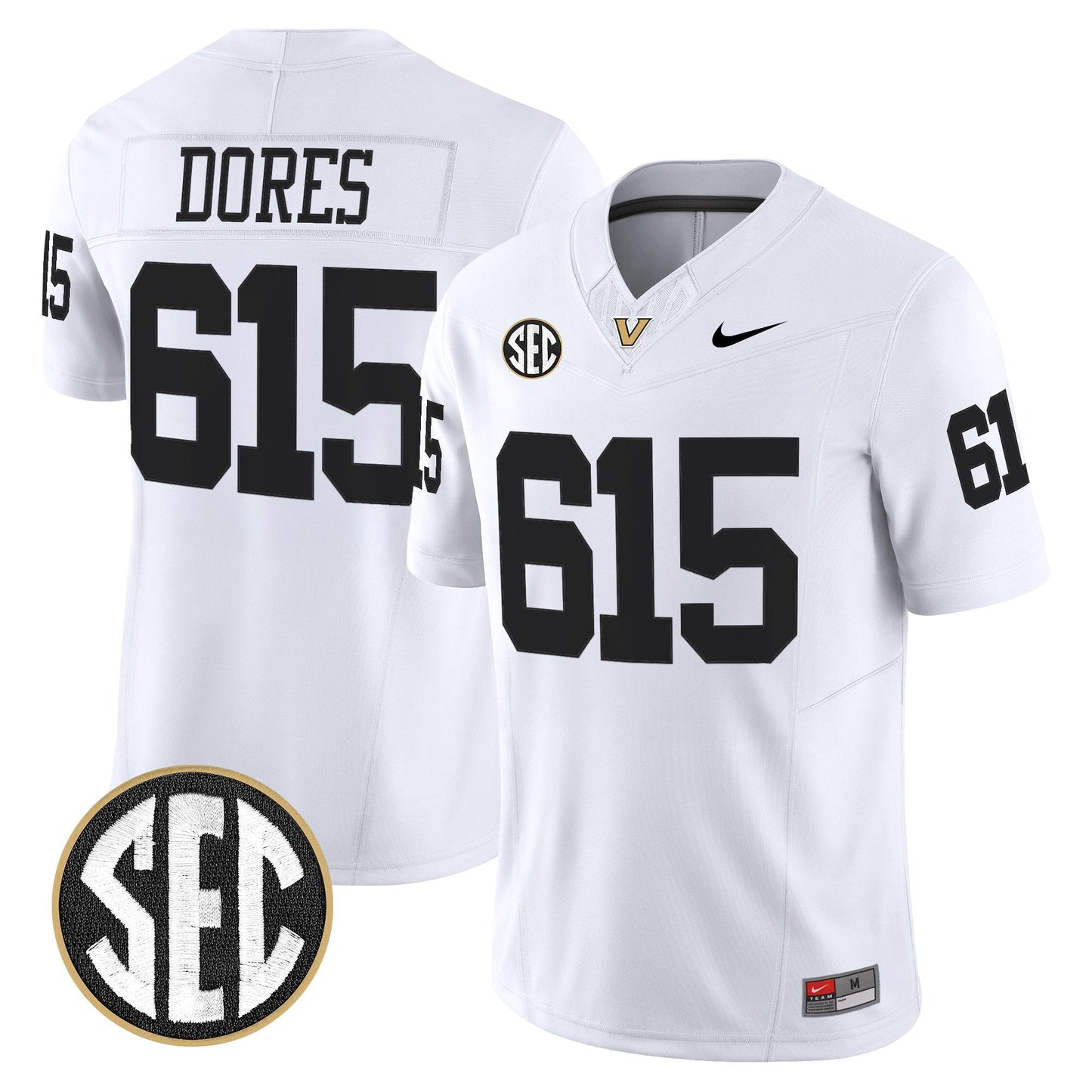 Men's Vanderbilt Commodores 2025 Vapor Limited Jersey - All Stitched