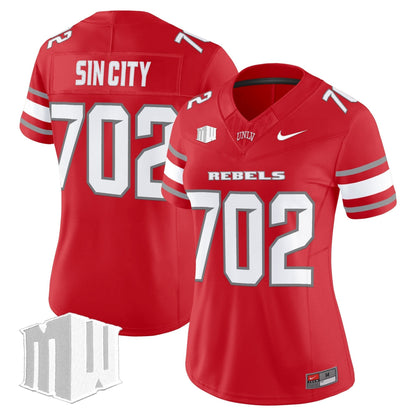 Women's UNLV Rebels 2025 Vapor Limited Jersey - All Stitched