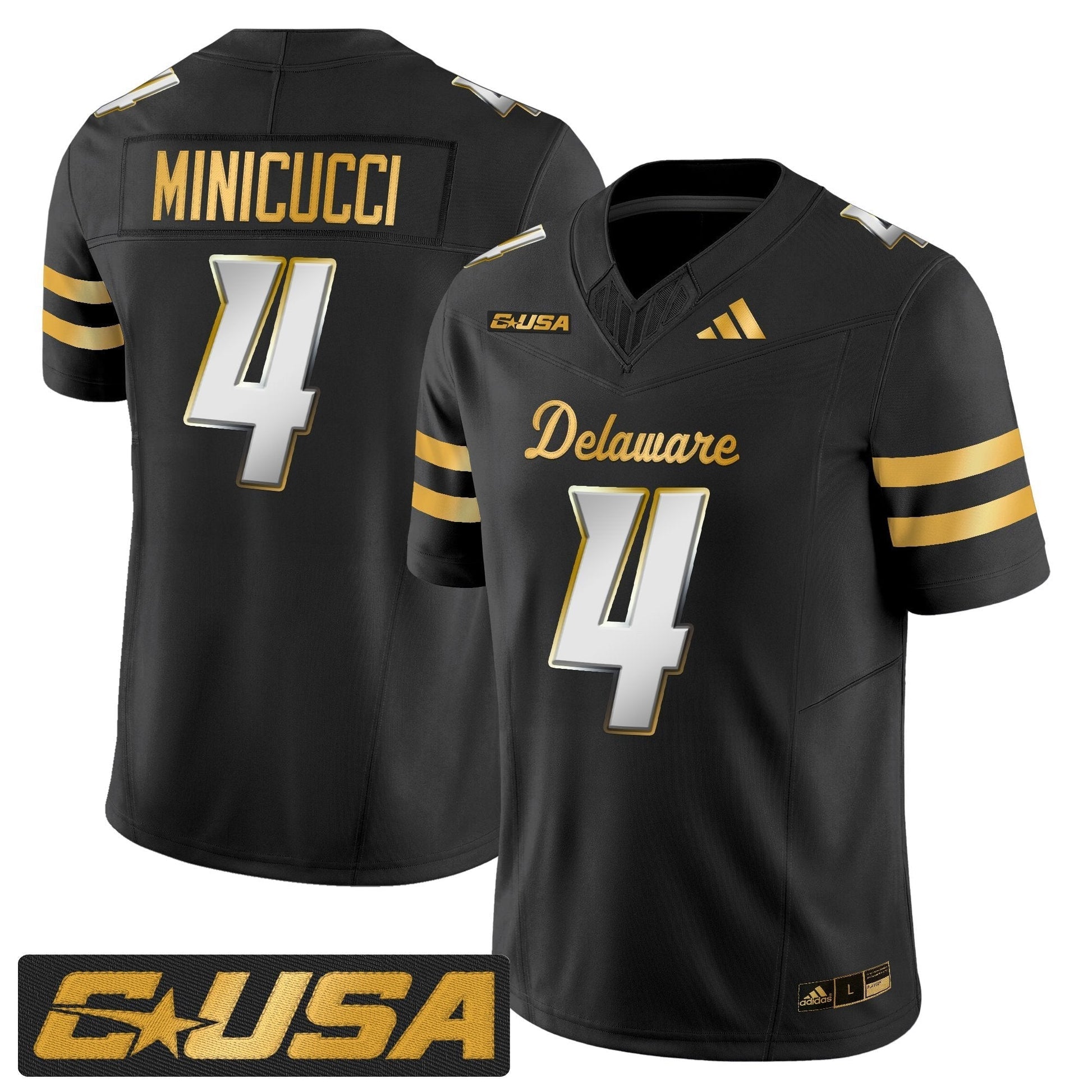 Men's Delaware Blue Hens 2025 Gold Vapor Limited Jersey - All Stitched
