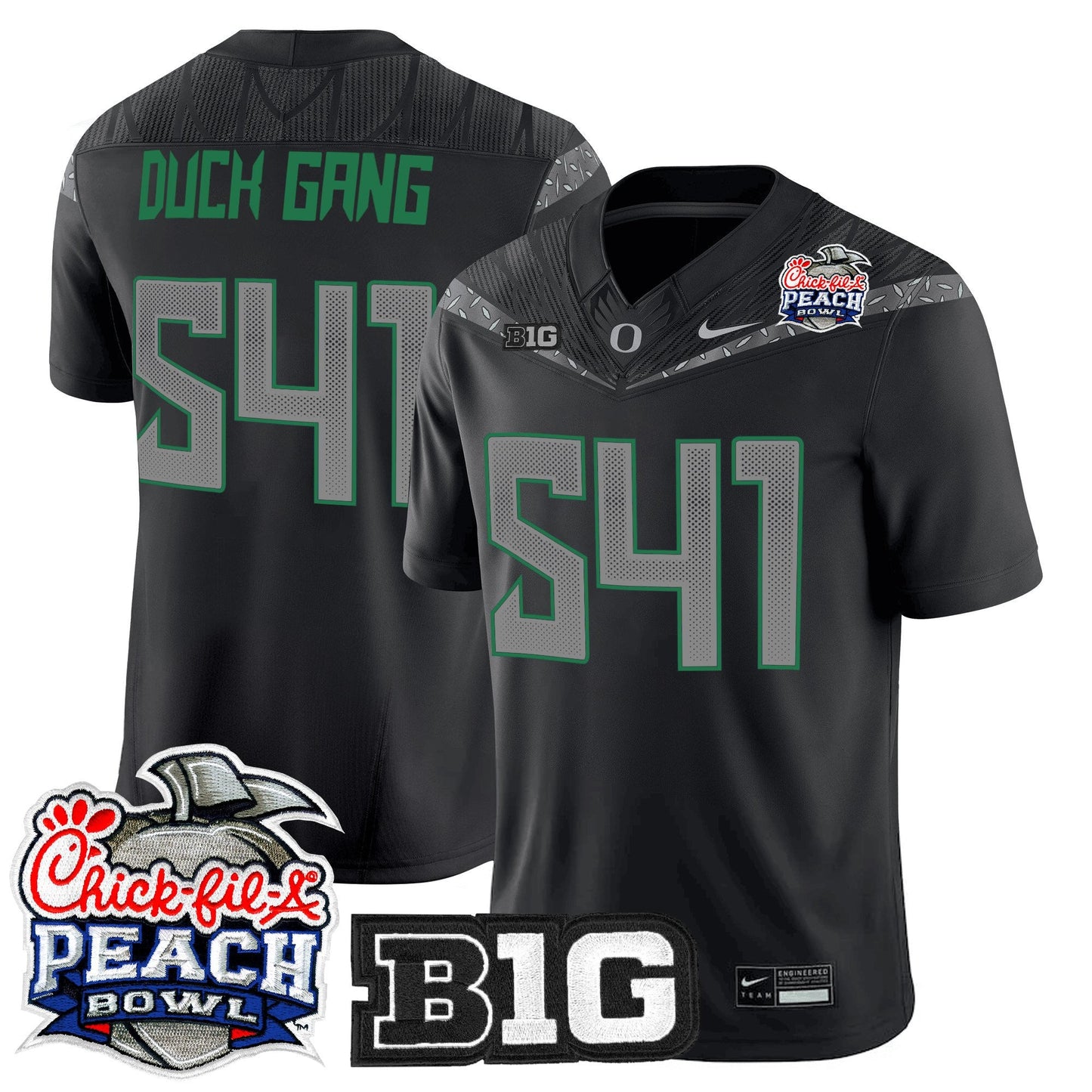 Men's Oregon Ducks 2026 Peach Bowl Vapor Limited Jersey - All Stitched
