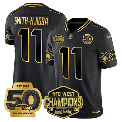 SEA 2026 NFC West Champions Limited Jersey - 50th Season Patch - All Stitched