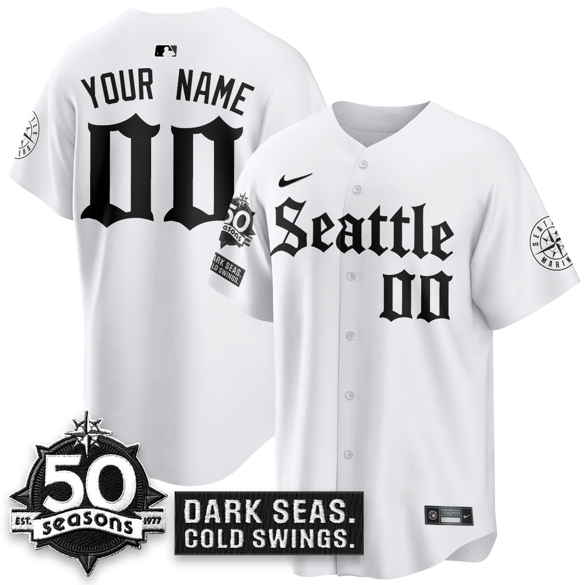 SEA 'Gothic Edition' Vapor Premier Limited Jersey - 50th Anniversary - All Stitched