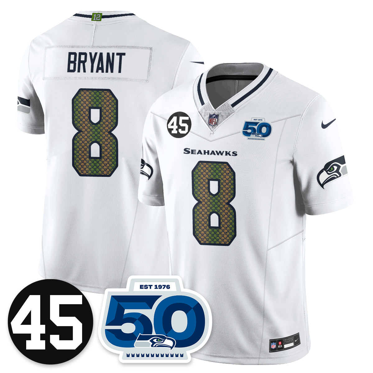 SEA Vapor Limited Jersey - Honor Kenny Easley - All Stitched