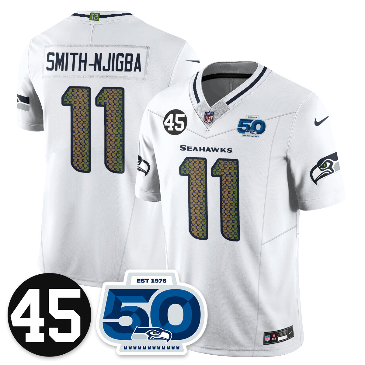 SEA Vapor Limited Jersey - Honor Kenny Easley - All Stitched