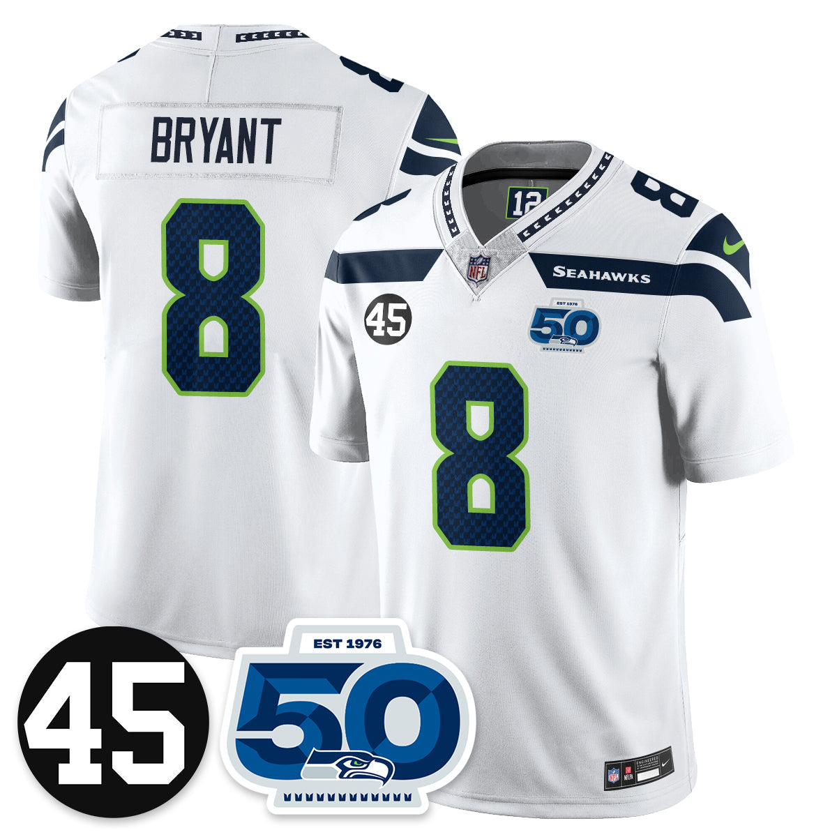 SEA Vapor Limited Jersey - Honor Kenny Easley - All Stitched