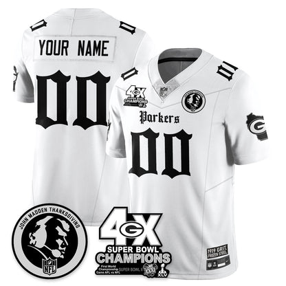 GB Gothic Vapor Limited Jersey - John Madden Patch - All Stitched
