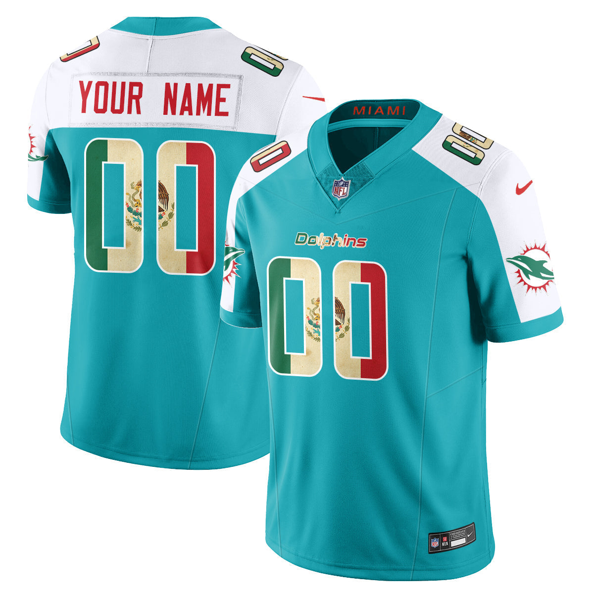 MIA Mexico Vapor Limited Jersey - All Stitched