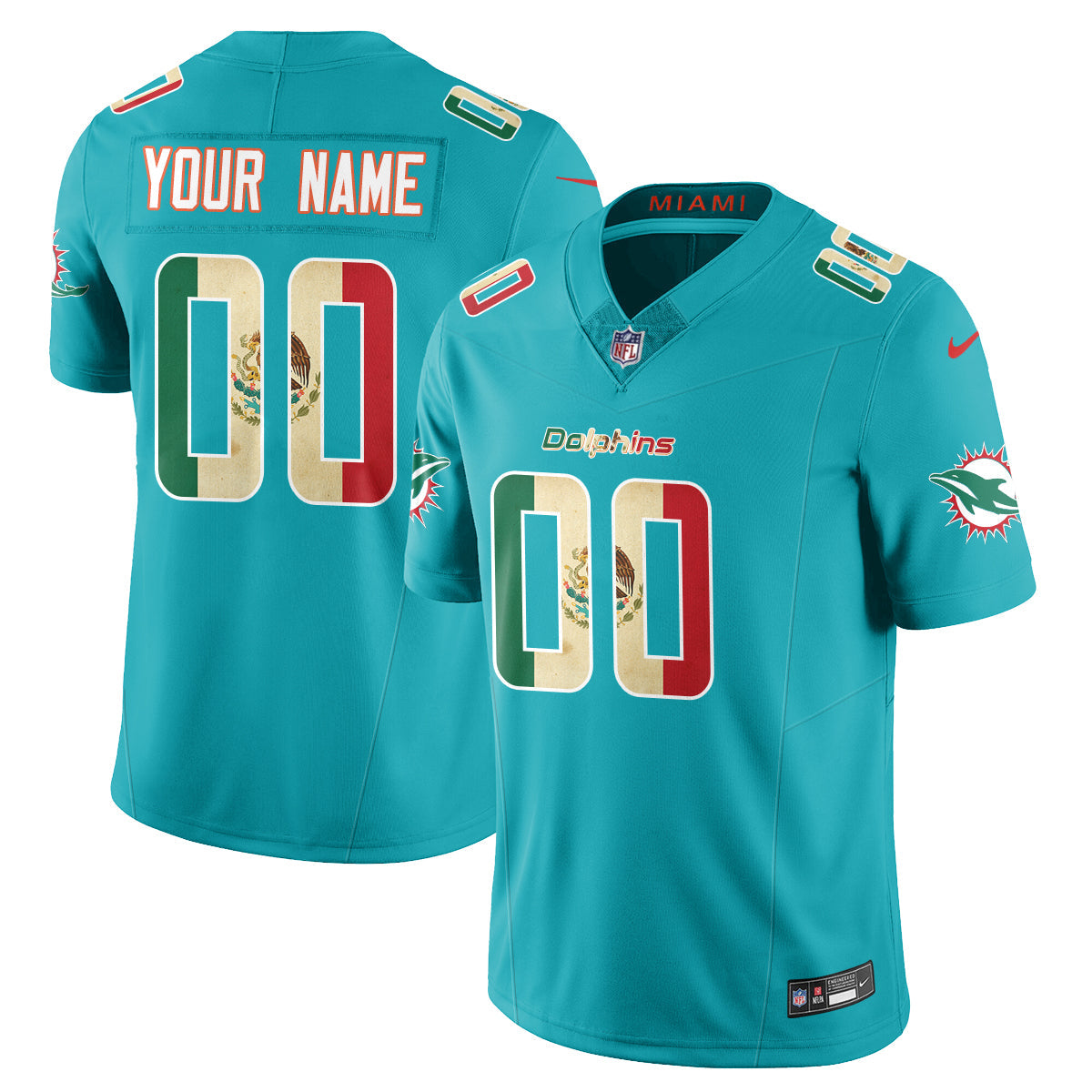 MIA Mexico Vapor Limited Jersey - All Stitched