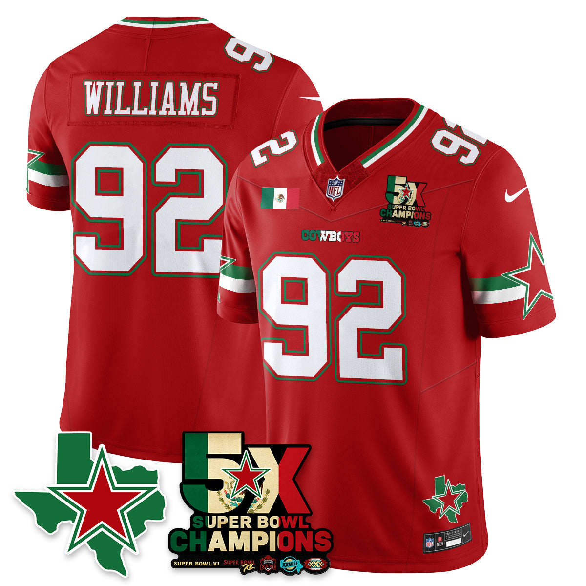 DAL Mexico Vapor Limited Jersey - All Stitched