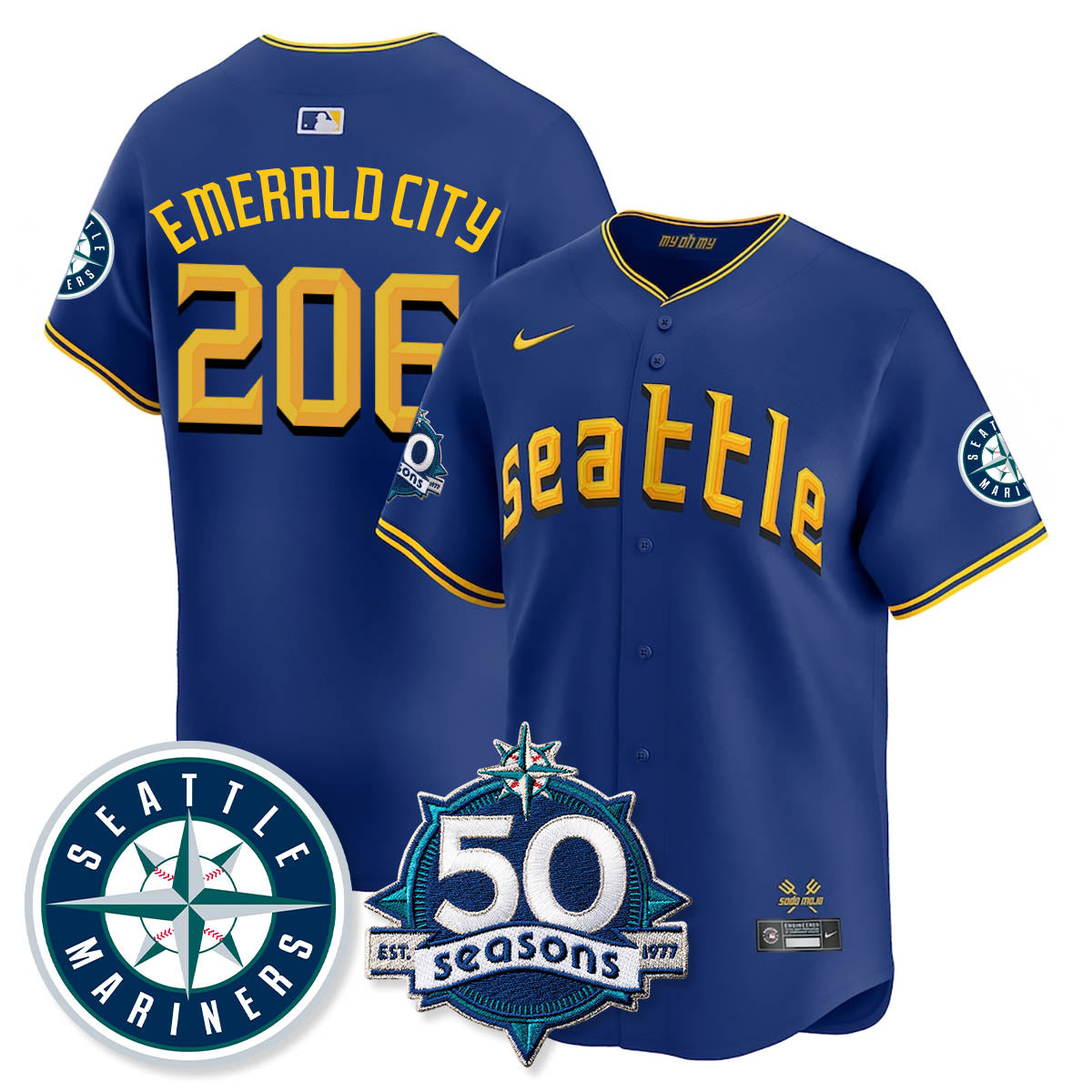 SEA Vapor Premier Limited Jersey - 50th Anniversary - All Stitched