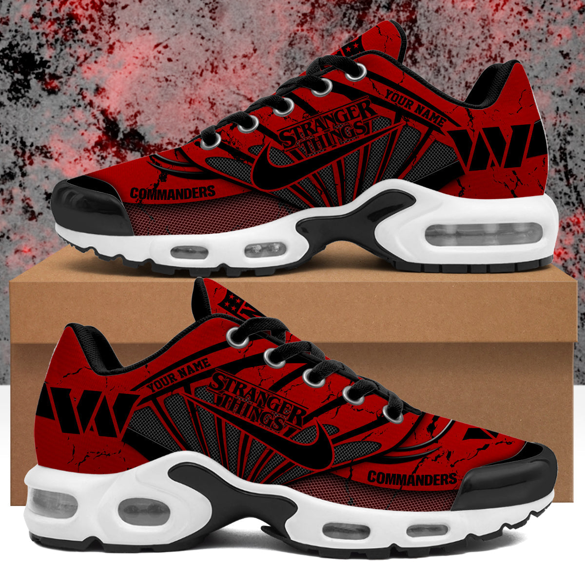WAS Stranger Things Personalized Air Max Shoes