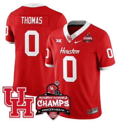 HCG Football 2025 Kinder's Texas Bowl Champions Jersey - All Stitched