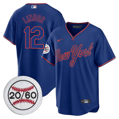 NYM Limited Jersey - 2001 Patch - All Stitched