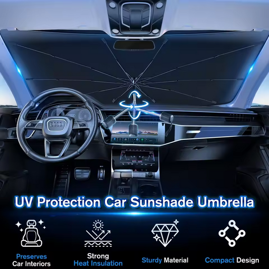 Car Sunshade Umbrella with 360°Rotation