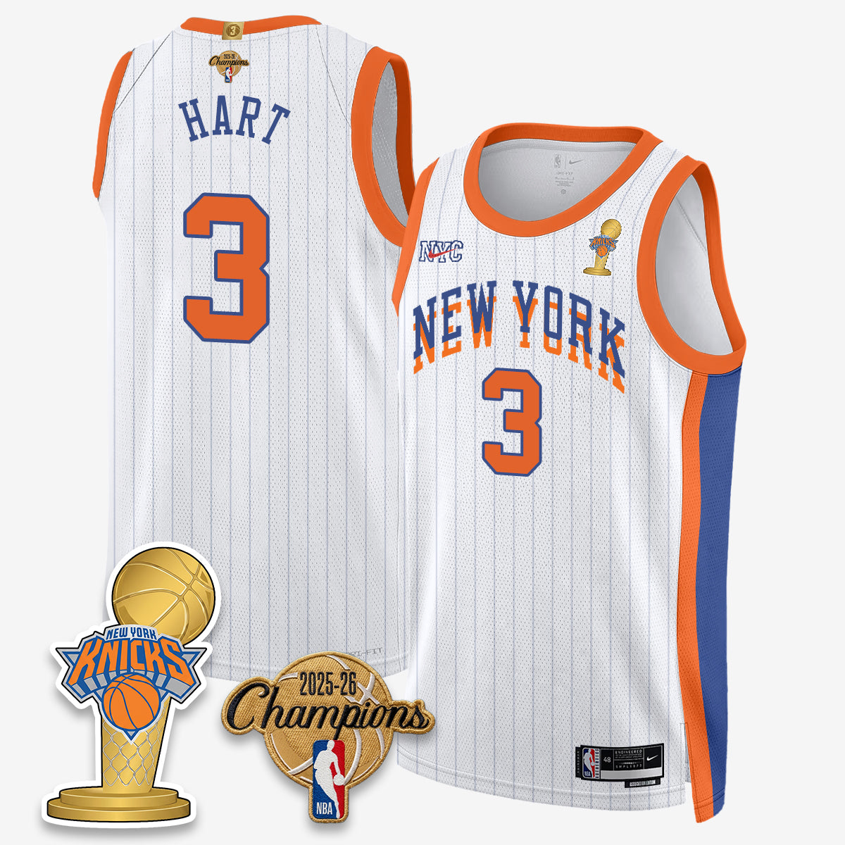 NYK 2026 Basketball Champions Vapor Jersey - Stitched2