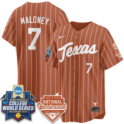 TEX Softball 2026 World Series (WCWS) Vapor Premier Limited Jersey - B2B Champs - All Stitched