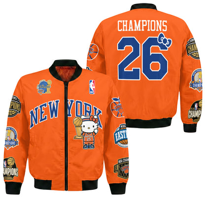 NYK 2026 NBA Finals Champions Limited Edition Bomber Jacket V3- Printed