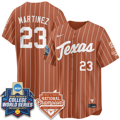 TEX Softball 2026 World Series (WCWS) Vapor Premier Limited Jersey - B2B Champs - All Stitched
