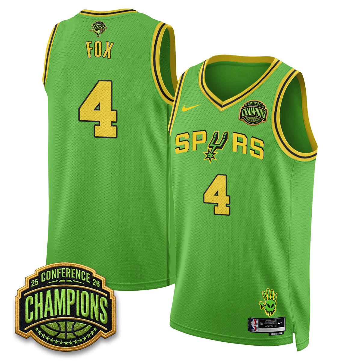 SAS 2026 Basketball Finals Alien Style Vapor Jersey - Stitched
