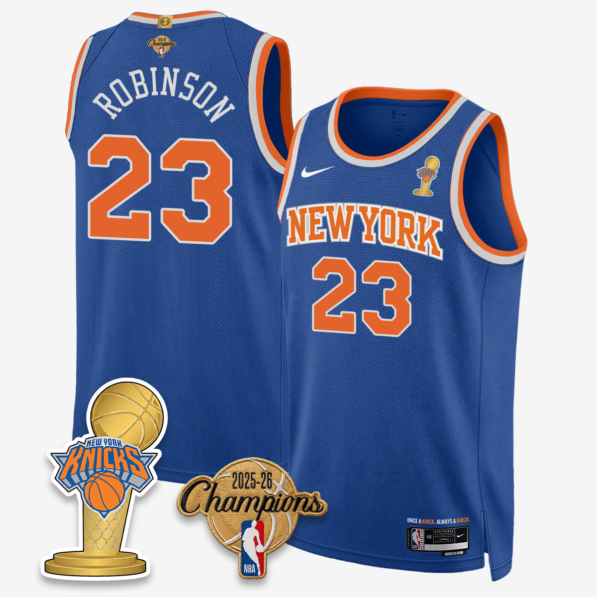 NYK 2026 Basketball Champions Vapor Jersey - Stitched2