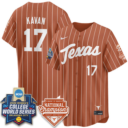 TEX Softball 2026 World Series (WCWS) Vapor Premier Limited Jersey - B2B Champs - All Stitched