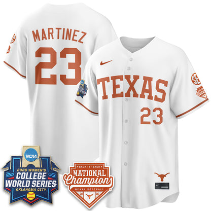 TEX Softball 2026 World Series (WCWS) Vapor Premier Limited Jersey - B2B Champs - All Stitched