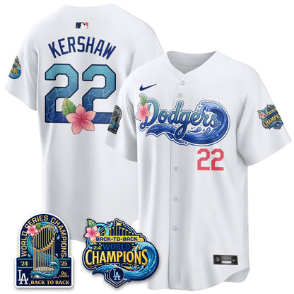 LAD Blue Aloha Paradise Jersey Vapor Limited Jersey - All Stitched